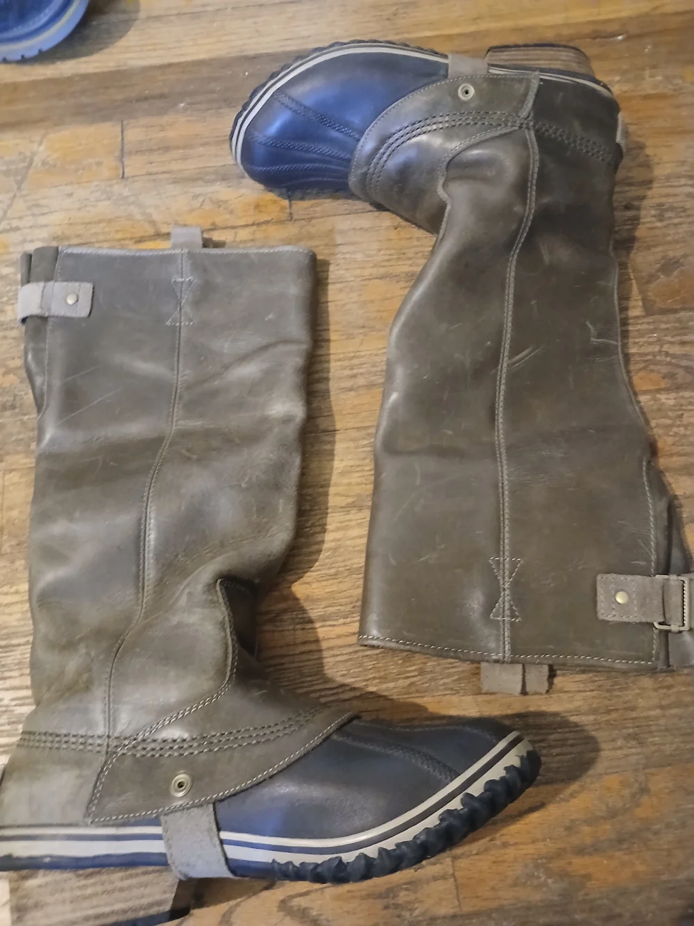 Sorel Gray Tall Leather Winter Boot